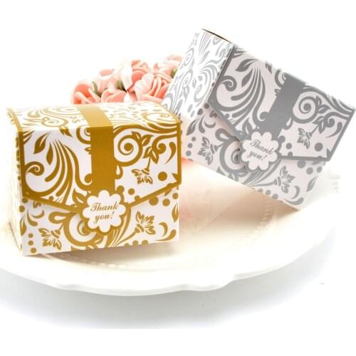 100pcs Wedding Chocolate Box Casamento Wedding Candy Boxes Wedding Sweets Cake Gift Romantic Gifts And Souvenirs Bonbon Regalos