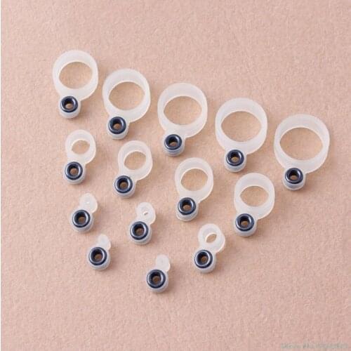 New 14Pcs/set Fishing Rod Wire Ring Fishing Line Guide Ring Silicone Different Size Drop Ship