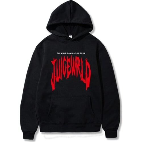 2020 Black White Red J UICEWrld Hoodies Sweatshirt Trap Rap Rainbow Glitch Hip Hop Streetwear Sudaderas New Juice Wrld Pullover