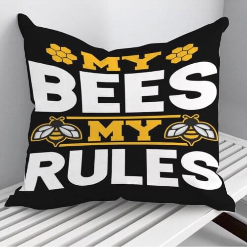 Beekeeper Bees Throw Pillows Cushion Cover On Sofa Home Decor 45*45cm 40*40cm Gift Pillowcase Cojines Dropshipping