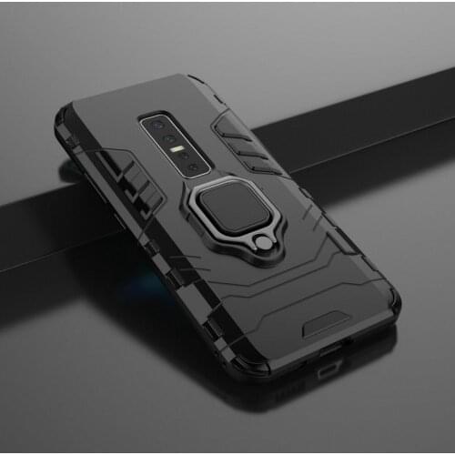 For vivo V17 Pro Finger Ring Case Hard Phone Case for vivo V17 Pro V17Pro for vivo Y17 Armor Case Back Cover Fundas Capa Etui