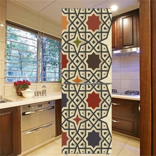 Home Decor HD Print Artwork Photography Pictures 3d Fridge Door Sticker Self Adhesive PVC Landscape Poster Waterproof Wallpaper