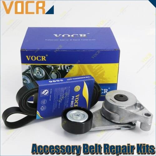 VOCR Engine G4NA/G4NB 6PK2200 V-belt Tensioner Pulley for KIA K5 2014- Hyundai ix35 2.0CVVT Accessory Belt Repair Kits DS090021