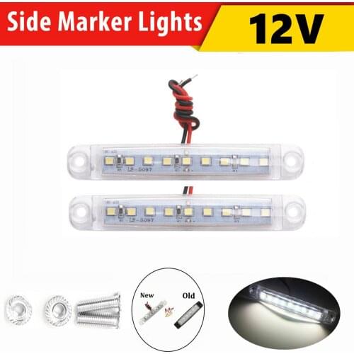 2PCS 9SMD Trailer Lights 12 v Caravans Trailer Light Sealed Side Marker Light 12 v Rear Truck Lights Lamps For Trailer 12v