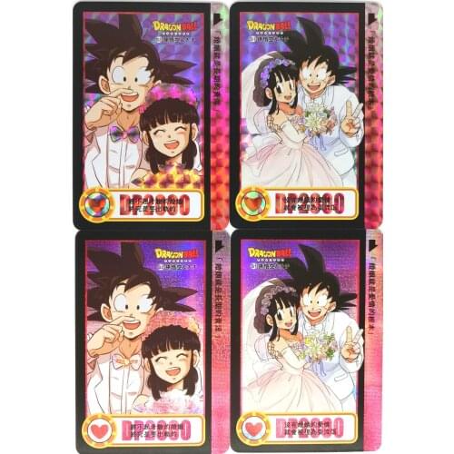 2pcs/set Super Dragon Ball Z Goku Chichi Marry Heroes Battle Card Ultra Instinct Game Collection Cards