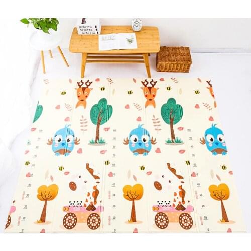 Baby Crawling Mats Kids Rug Anti-Slip Foldable Climbing Pad Childrens Mat Waterproof Puzzle Soft Foam Living Room Game Carpet