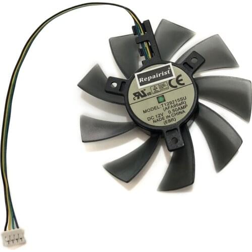 T129215SU FD9015U12S DC 12V PWM 4Pin GPU VGA Cooler Fan For ASUS GeForce GTX 670 760 970 mini Graphics Video Card Cooling