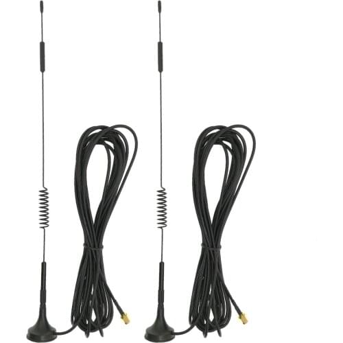 2pcs 4G LTE GSM 2G 3G 4G Magnetic Antenna SMA Male 700-2700MHz Antennas With Extension Cable for Network Radio W1 W2 etc