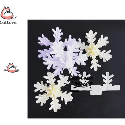 3D Snowflake Metal Cutting Dies Scrapbooking Stencil Die Cuts Card Making DIY Decorative Craft Embossing New Dies For 2019
