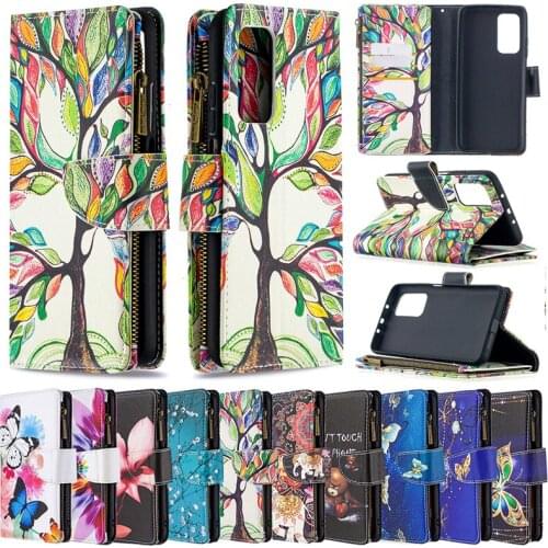 Painted Cartoons Cute Leather Case For Xiaomi 11i 10T 9T POCO X3 M3 F3 Nfc Lite CC9 Note 10 Pro with Lanyard Card Slot Bracket