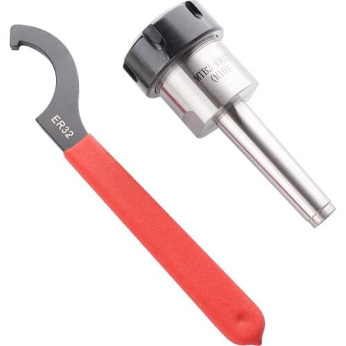 MT2 M10 Milling ER32 Collet Chuck Holder Fixed CNC Millling Tool Holder Shank Holding With Half-moon Spanner Set