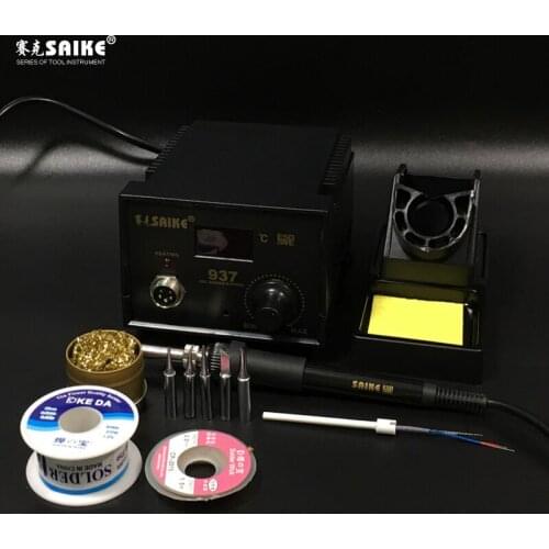 SAIKE 937 Soldering station Digital display Adjustable temperature Electric soldering iron 220V 45W