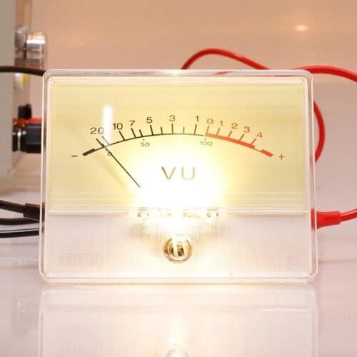 Precision power amplifier DB meter pre-amplifier tube level Tester with backlight VU meter head with driver board Drop shipping