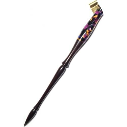 Deluxe Handmade Rose Wood Oblique Calligraphy Nib Dip Pen Copperplate Script Cut Side Dip Pen Holder Best Gift Dip Pen