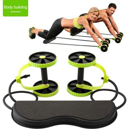 Ab Roller Bluerise Training Apparatus Gym Equipment Fitness Abs Wheel Abdominal Power resistance bands Arm Waist Leg Exercise
