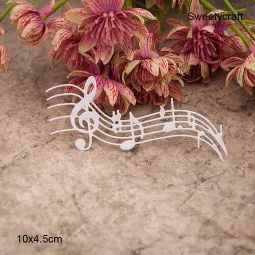 Dies Scrapbooking Music Note Metal Cutting Die 2020 Stencil Craft Stamp Die Cut Scrapbook Photo Album DIY Wedding Card Making
