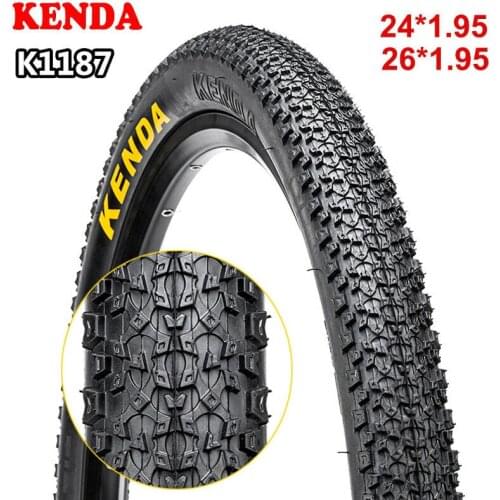 1pc 2pc KENDA Mountain BicycleTire 24*1.95 26*195 Bike Tyre K1187 65PSI Non-slip Wearable MTB Tires Wearable Cycling Parts