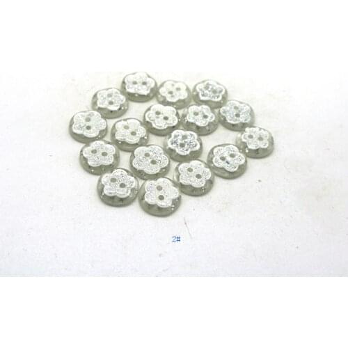 100pcs flower resin different style shirt button DIY