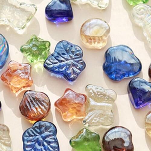 100g/200g/300g Colored Crystal Stones For Aquarium Decoration Ornaments Fish Tank Floor Decorative Grinding Quartz Stones