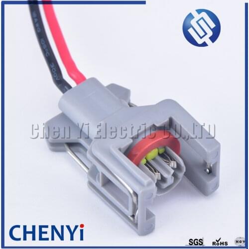 2 Pin Delphi 1.5mm Waterproof Automotive Connector Fuel Diesel Injector Fuel Rail Plug T15 10811963 240PC024S8014 with 15cm wire