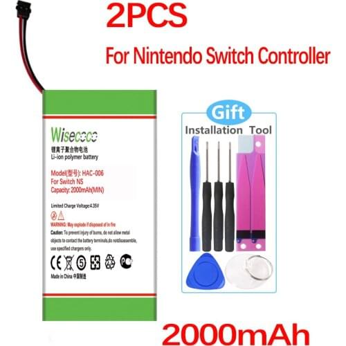 2pcs HAC-006 Battery For Nintend Nitendo Switch Console NS handle High Quality Battery