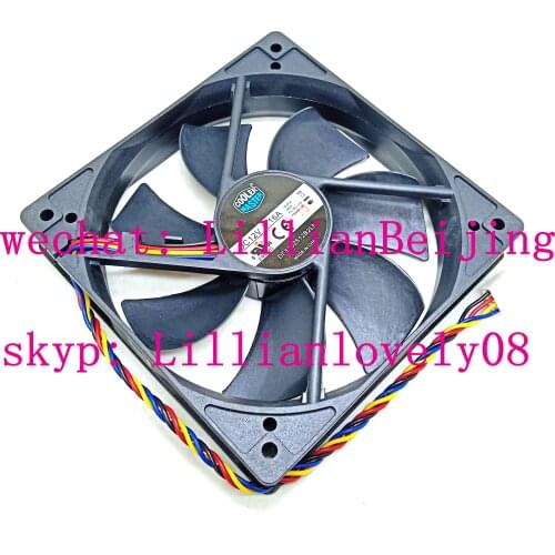 2pcs hydro coolermaster Water cooling Fan DF1202512B2LN 12cm with PWM function for bitmain S9 Hydro fan