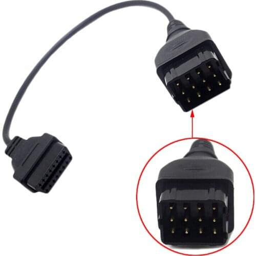 For GAZ 12pin cable obd2 16Pin adapter Car Diagnostic-tool Adapter Russia truck for Gaz 12 pin with pin out drawing