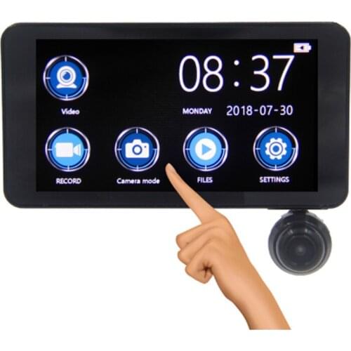 Car Recorder 3 Lens 360 Degree Rotation Front Rear Integrated Double 1080p Three-way Camera Car Driving Recorder dfdf