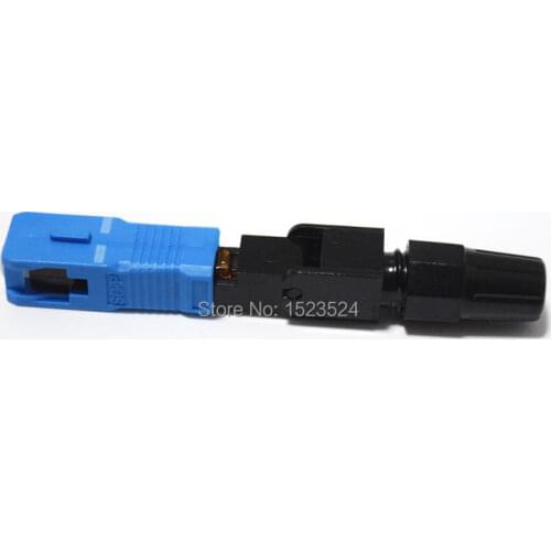 Free Shipping 50pcs/lots Embedded FTTH Fiber Optic Quick Connector FTTH SCSM Fiber Optic Field Assembly Fast Connector