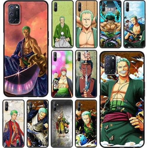 Phone Case for Realme C3 6 5 7 Pro X50 XT C11 Cover for Oppo A52 Find X2 Lite A9 2020 A53 Shell One Piece Roronoa Zoro Anime