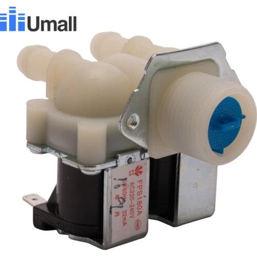 FPS180A AC220V general washing machine double inlet water valve home electrical appliance workmanship washer replacement parts