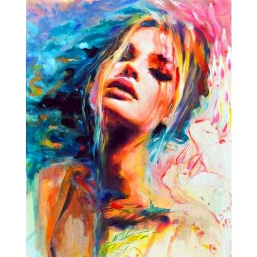 GATYZTORY Oil Painting By Numbers Color Woman Figure Picture Home Decoration Living Room Wall Artcraft Diy Gifts