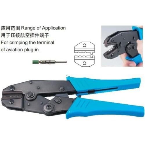 HS-1 NIB Aviation Plug-In Terminals Crimping Tool Plier Crimper 1.0-2.5mm2 AWG20-14