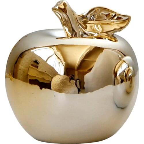 Ceramic Apple Crafts Creative Fashion Plated Apple Ornaments Furnishings Christmas Gift Home Decorations