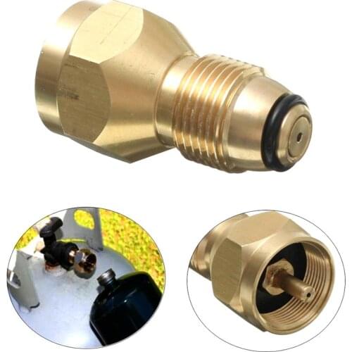 Outdoor Propane Refill Brass Adapter LP Gas 1 Lb Cylinder Tank Coupler Connector