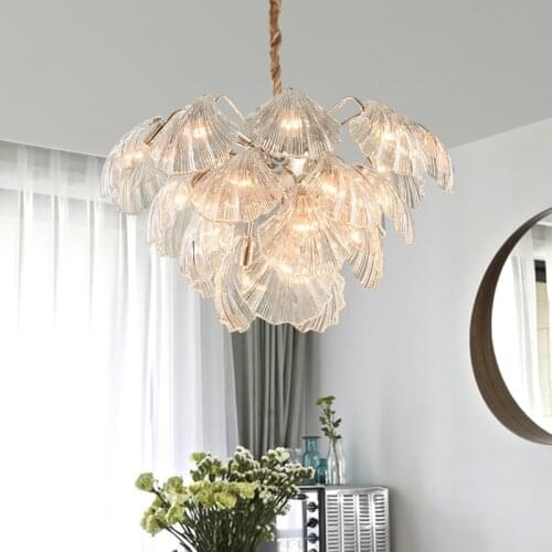 Shell chandelier art deco vintage chandelier lighting retro decorative italian chandelier kitchen bedroom foyer