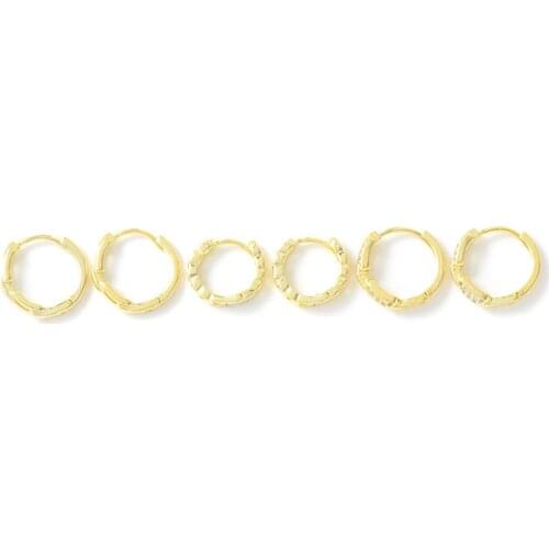 Fashion Delicate Link Chain Hoop Earrings Gold Hip-hop Punk Round Circle Earrings For Women Jewelry 2021