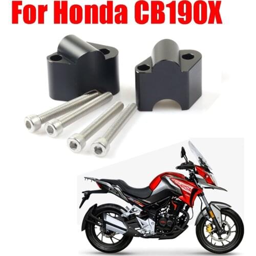 Motorcycle Handlebar Riser Up Backs Moves Bracket Kit Handle Bar Riser Mount Clamp For Honda CB190X CB 190X