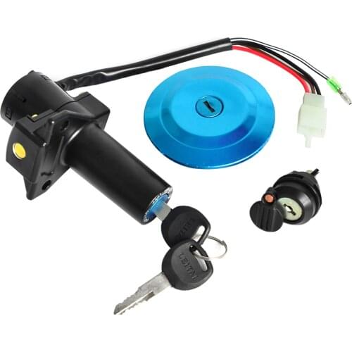 Lock Set Ignition Switch Fuel Cap Seat Lock Keys For Yamaha YBR 125 2002-2013 YBR125 125CC Motocross Enduro Supermoto Dirt Bike