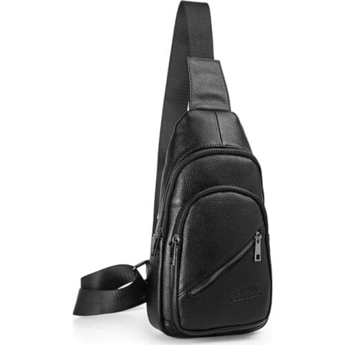 2021 New Style Shoulder Bags Men Genuine Leather Luxury Brand Designer Crossbody Male Multifunction Chest Pack Waist Bag