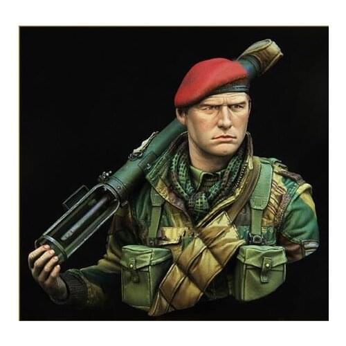 New Unassembled 1/10 BUST Model Kit British Airborne with PIAT Figures Resin Kit DIY Toys Unpainted kits