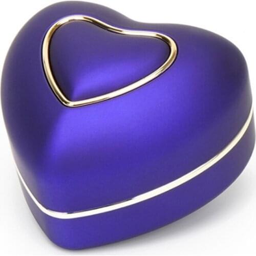 Heart-shaped LED Light Wedding Ring Box Engagement Rings Necklace Jewelry Case A0NF