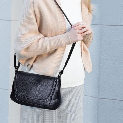 Female Casual Party Tote Messenger Bag Genuine Leather Crossbody Bags for Women Luxury Handbags Purse Fashion Small Shoulder Bag