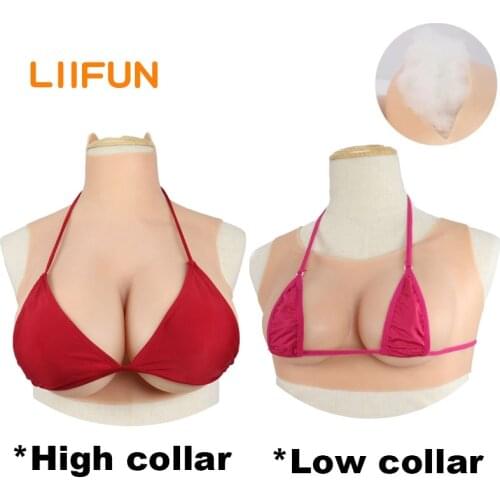 Liifun Realistic Silicone Breast Forms Fake Boobs Large Boob D E G Cup for Crossdresser Transgender Drag Queen Cosplay Girls