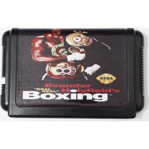 Evander Holyfields Real Deal Boxing 16 bit MD Game Card For Sega Mega Drive For Genesis