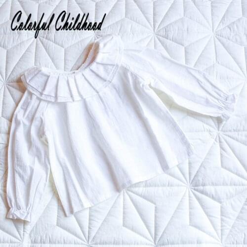 Little girls shirt autumn winter cotton floral long sleeve blouse for girls floral tops children outfits 0-3Yrs