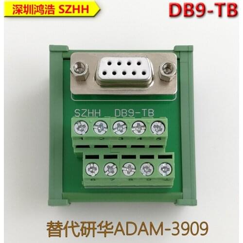 DB9 Serial terminal board DIN DIN-rail mounting adapter plate instead ADAM-3909