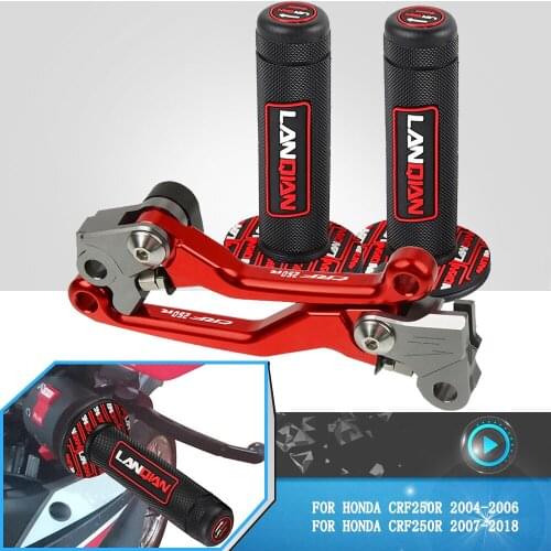 Motorcycle Foldable Pivot Clutch Brake Levers Handle Grip For Honda CRF250R CRF 250R CRF250 R 2004-2013 2014 2015 2016 2017 2018