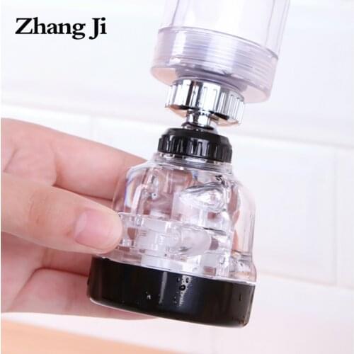 Zhang Ji 3 Modes Adjustment Double filter Replacement Aerator Faucet with Chlorine removal Purify and Saving water 360° rotate