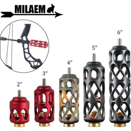 Archery Compound Bow Stabilizer 2" 3" 4" 5" 6" Damper Aluminum Harmonic Silencer Hunting Shooting Accessories